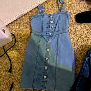 cute demon button up dress